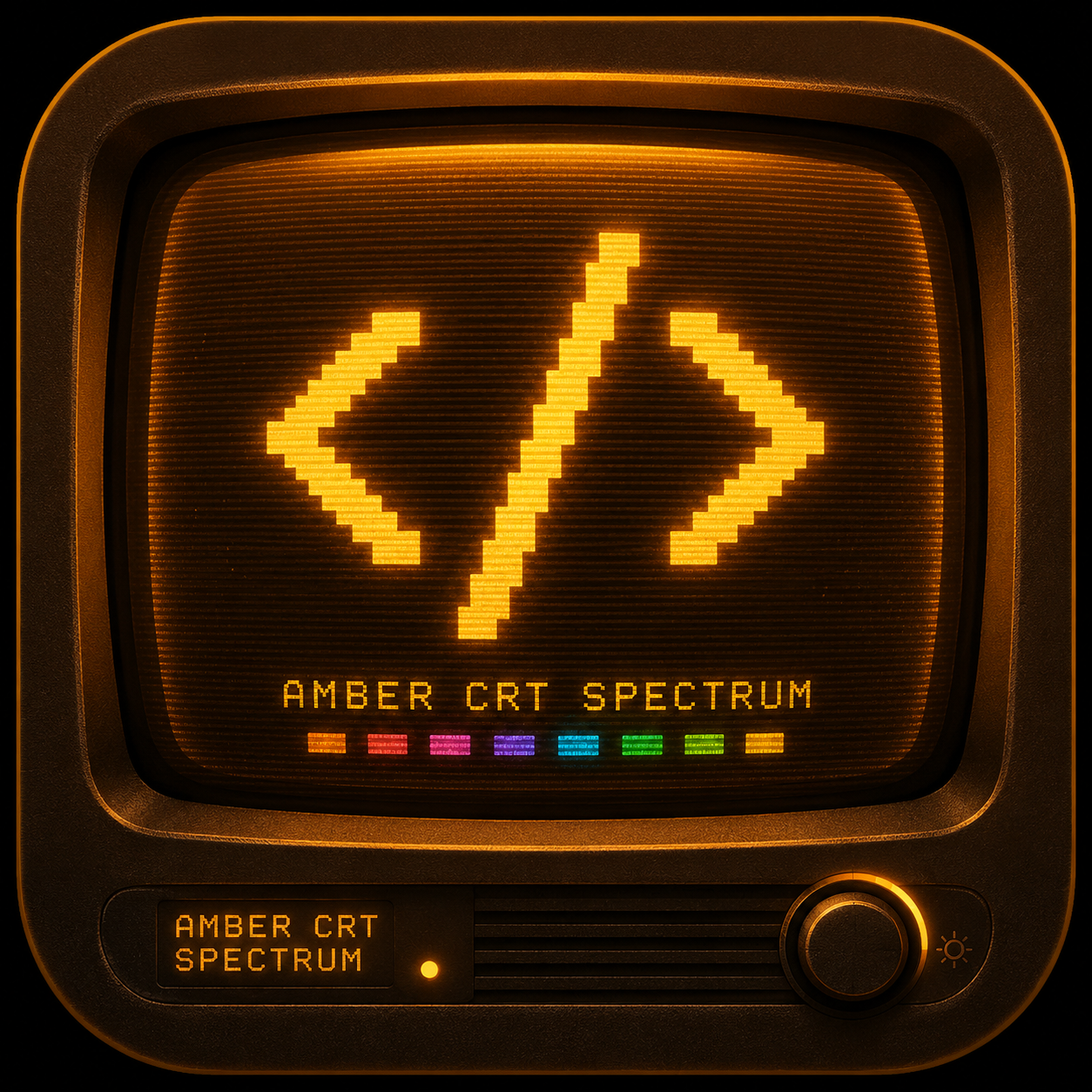 Amber CRT Spectrum